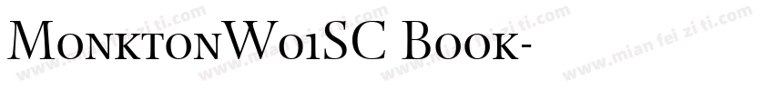 MonktonW01SC Book字体转换